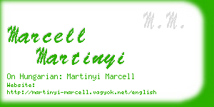 marcell martinyi business card